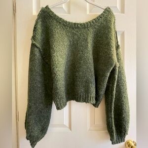 LULUS Women's Green Sweater Size S EUC